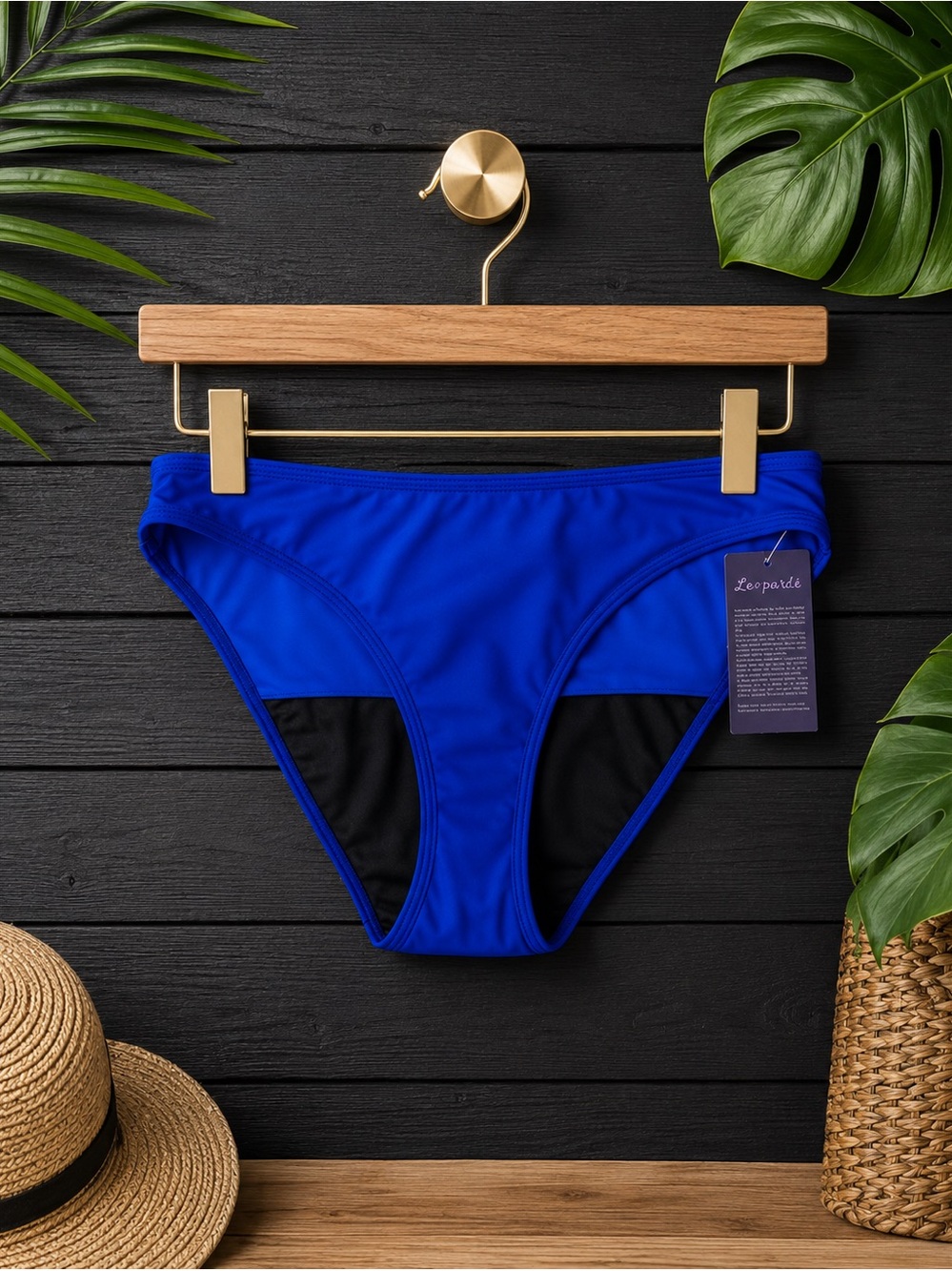 💙 NWT Leakproof Period Swim Bikini Bottoms Medium | Low Rise Blue Swimwear